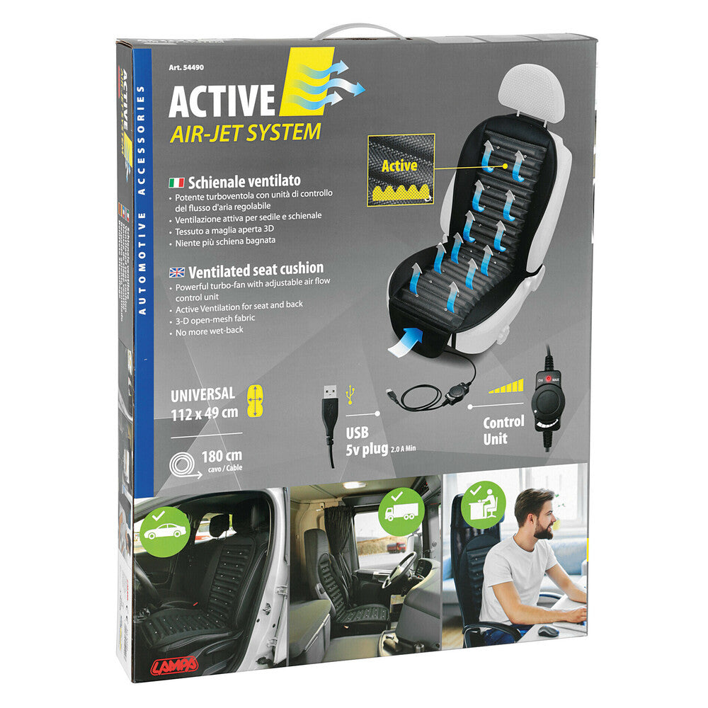 Air-Jet Active, ventilated backrest