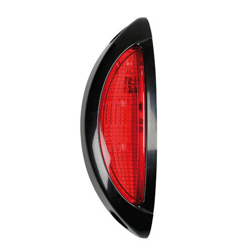 Luce supplementare a 4 Led bianco/rosso, 9/32V - Scocca nero