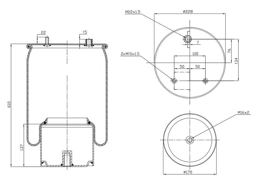 Molla asia sospensione per Daf CF