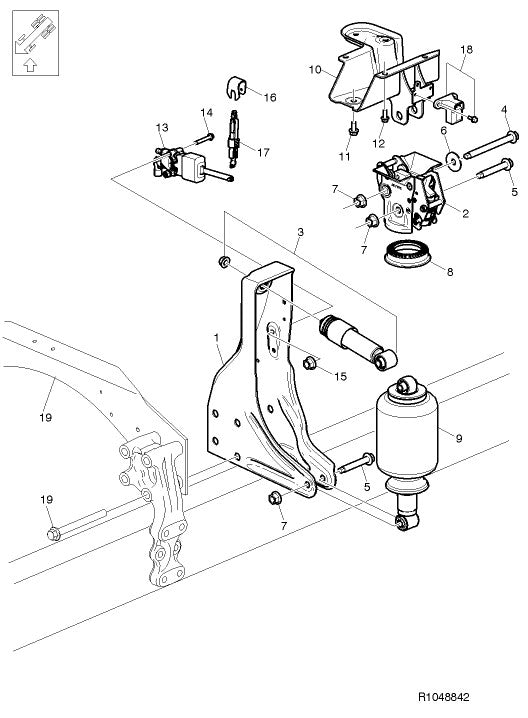 Rear Cab Suspension Shock Absorber for Volvo FH4