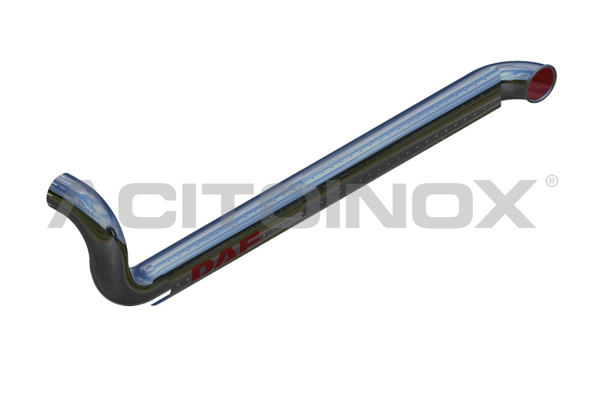 Terminale di scarico 1 uscita senza presa d'aria daf xf 105