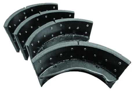 Set of brake shoes with blocks for Iveco and Astra
