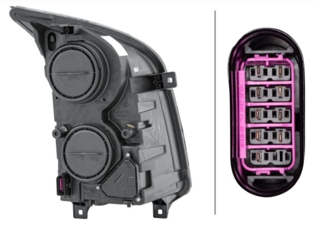 Faro proiettore sinistro predisposizione elettrica Crafter 2006