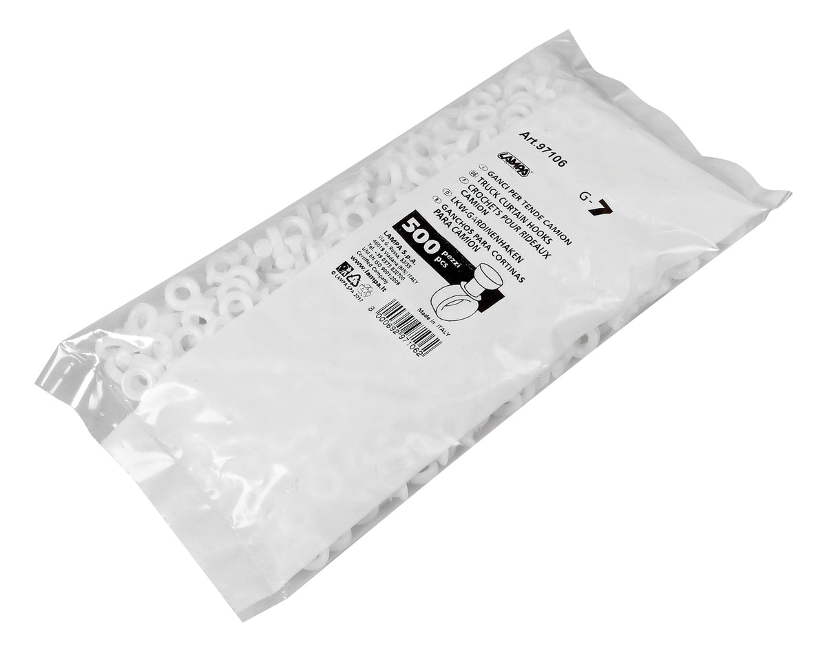 Set 500 ganci per tende camion - G-7