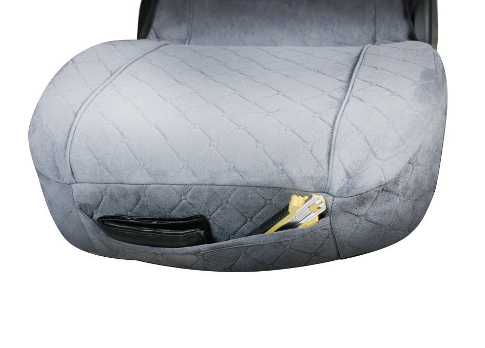 Melissa, set tende e coprisedili in microfibra per camion - Grigio