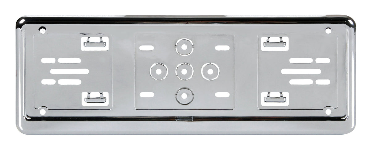 Portatarga anteriore in ABS - Cromo