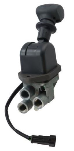 Handbrake control lever valve