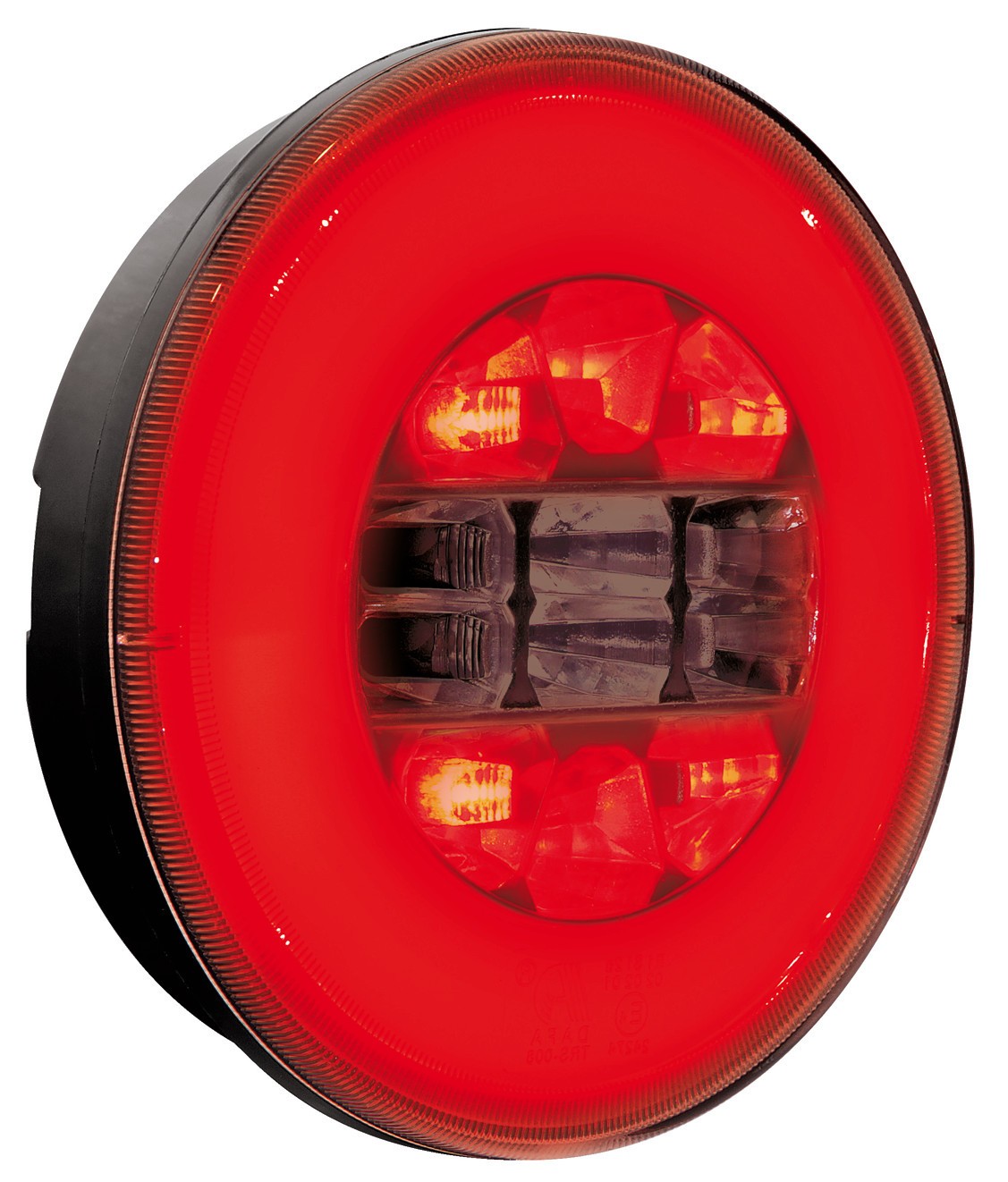 O-Led, Fanale rotondo posteriore 3 funzioni, 12/24V