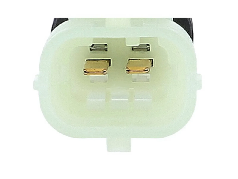 Dettaglio frontale del connettore bianco del sensore temperatura gas di scarico, riferimento 5801732665