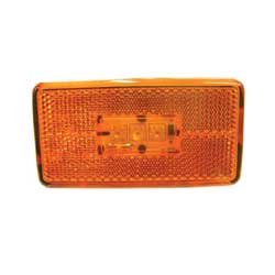 2 Amber LED Side Step Marker Lights For Scania R 2004 - 24V Yellow Lamps ES Brand