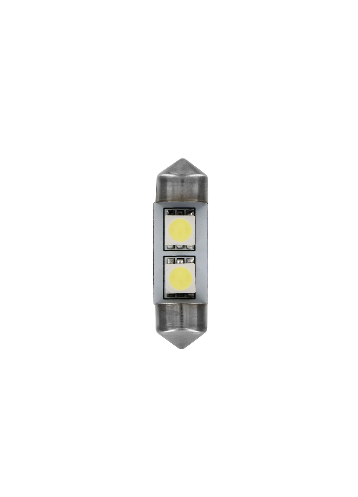 24/28V Hyper-Led 6 - 2 SMD x 3 chips - 10x31 mm - SV8,5-8 - 20 pz - Busta - Bianco - Doppia polaritÃ