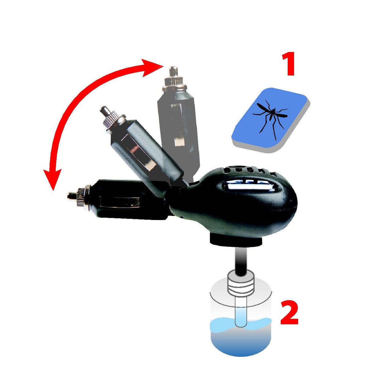 Killer 2 in 1, diffusore elettrico per insetticidi, 12/24V