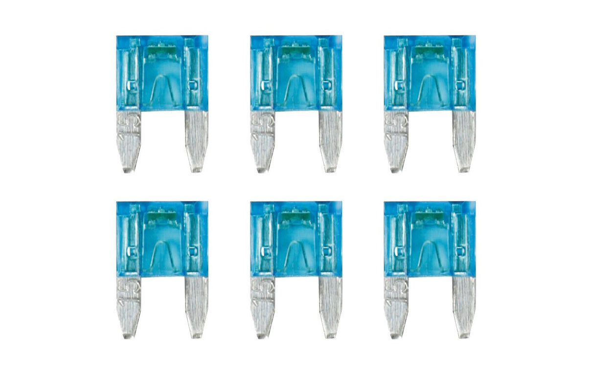 Smart Led, set 6 micro-fusibili lamellari con spia a led, 12/32V - 15A