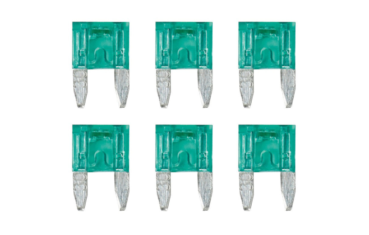 Smart Led, set 6 micro-fusibili lamellari con spia a led, 12/32V - 30A