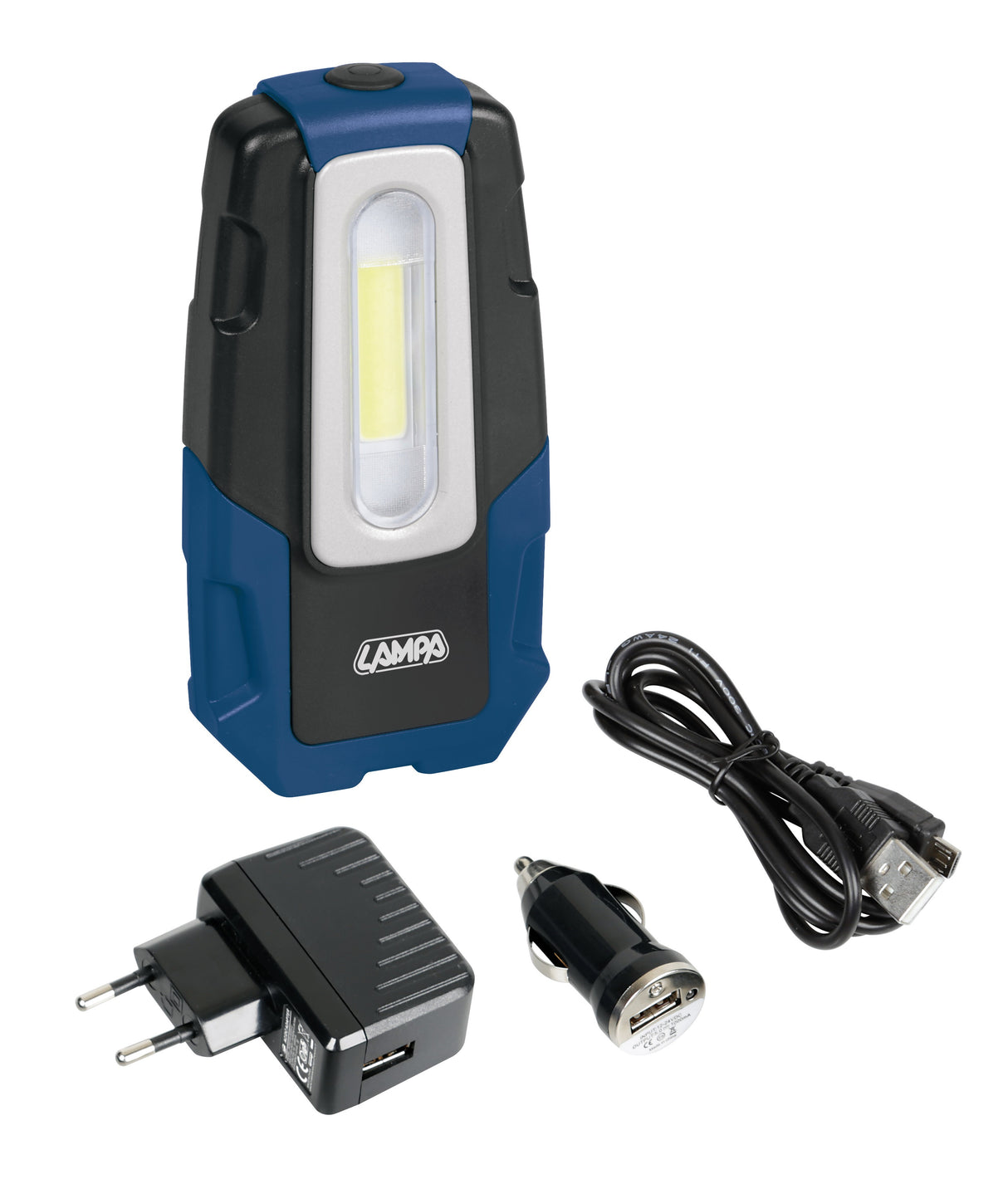 GL-2, lampada ispezione ricaricabile a LED COB - 12/24/230V
