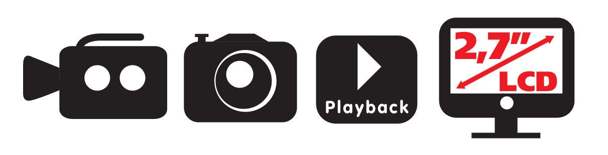 DVR-4, telecamera veicolare 1080p con park assit - 12/24V