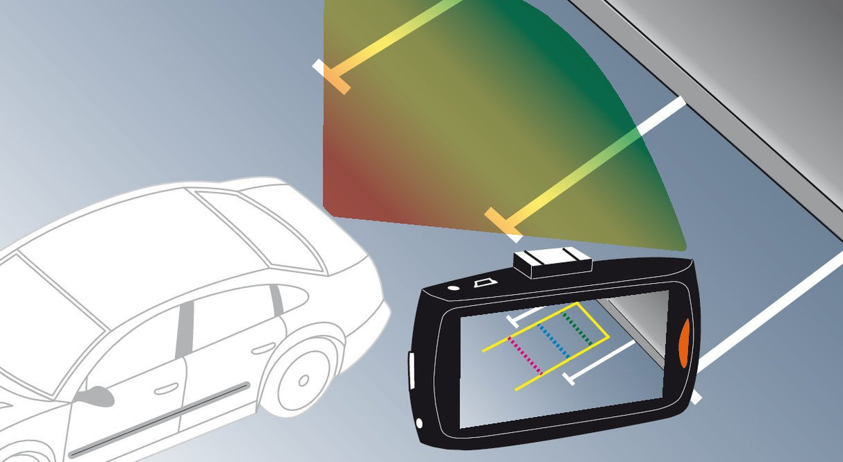 DVR-4, telecamera veicolare 1080p con park assit - 12/24V