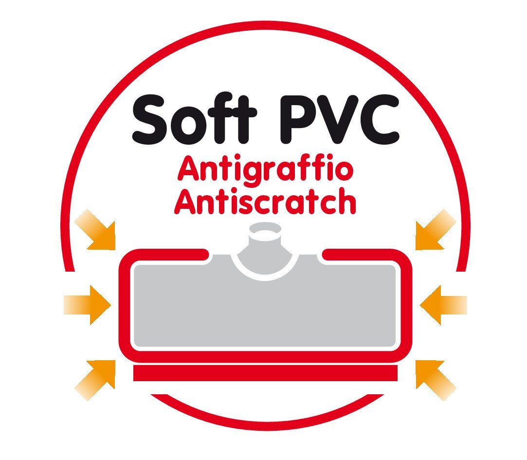 Bi-Level, idrospazzola di ricambio, innesto a ghiera