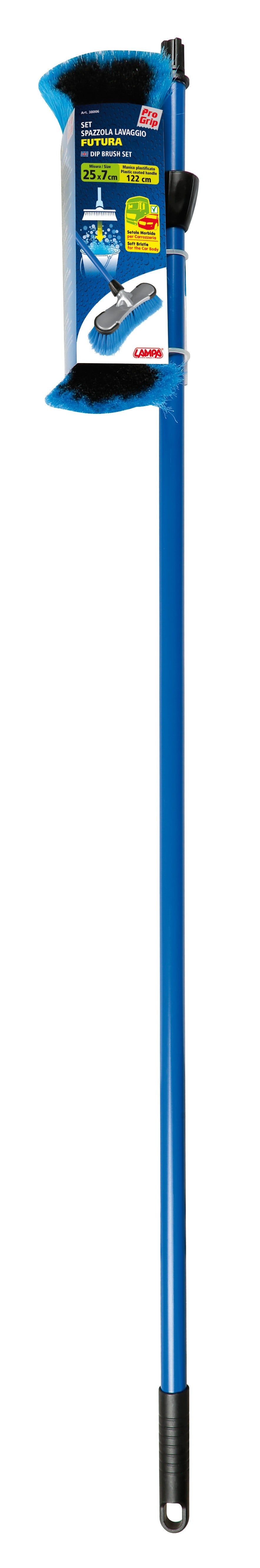 Futura, set spazzola con manico fisso, innesto a ghiera