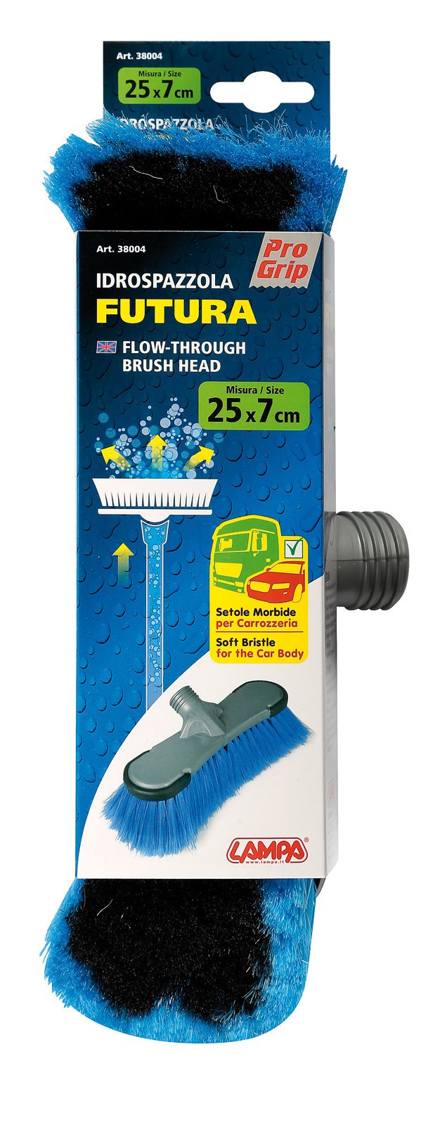 Futura, idrospazzola di ricambio, innesto a ghiera