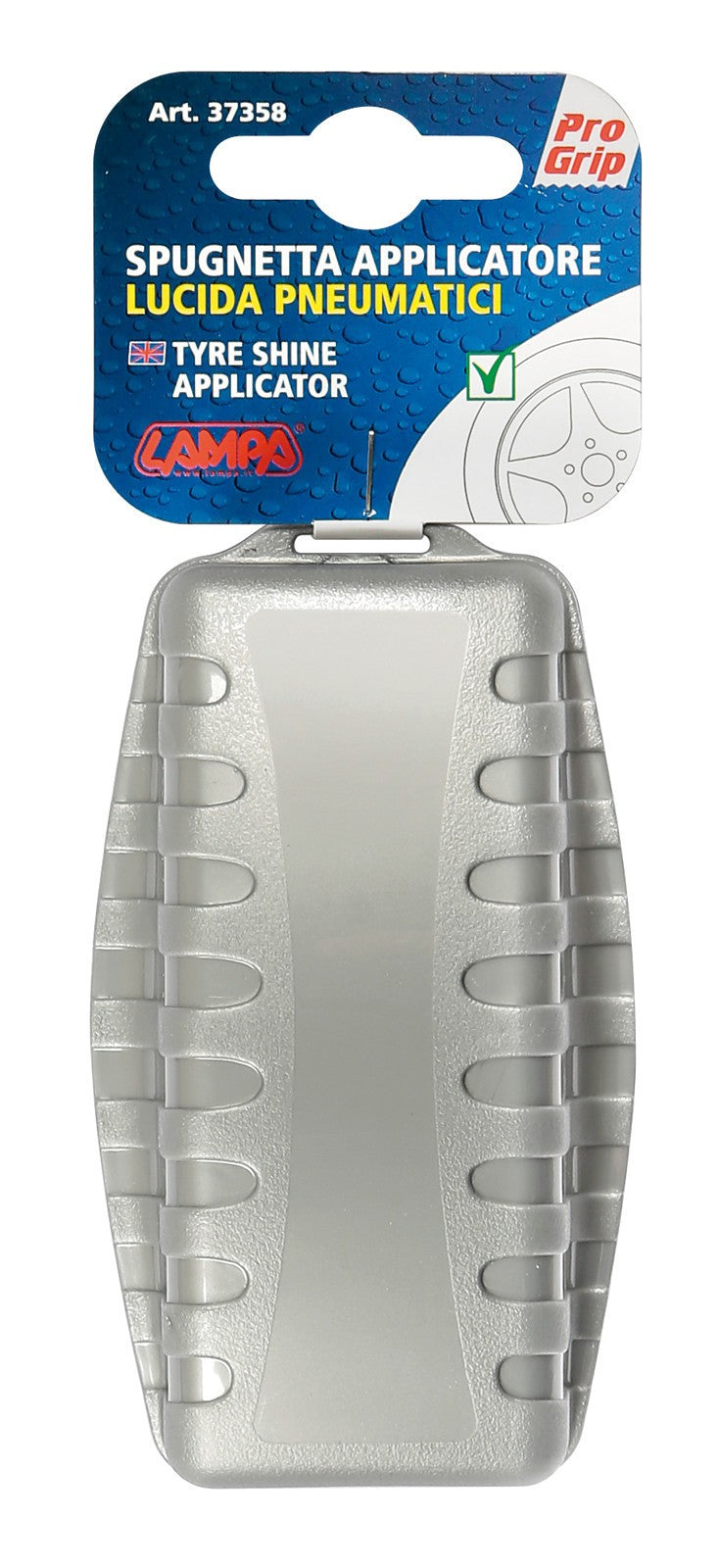 Spugnetta per applicazione lucida pneumatici - 10,5x6x6 cm