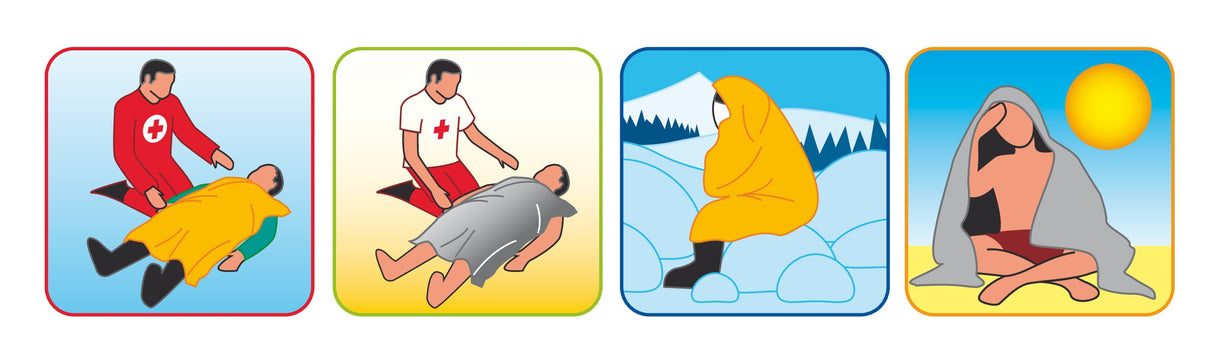 Coperta isotermica oro/argento - 160x210 cm