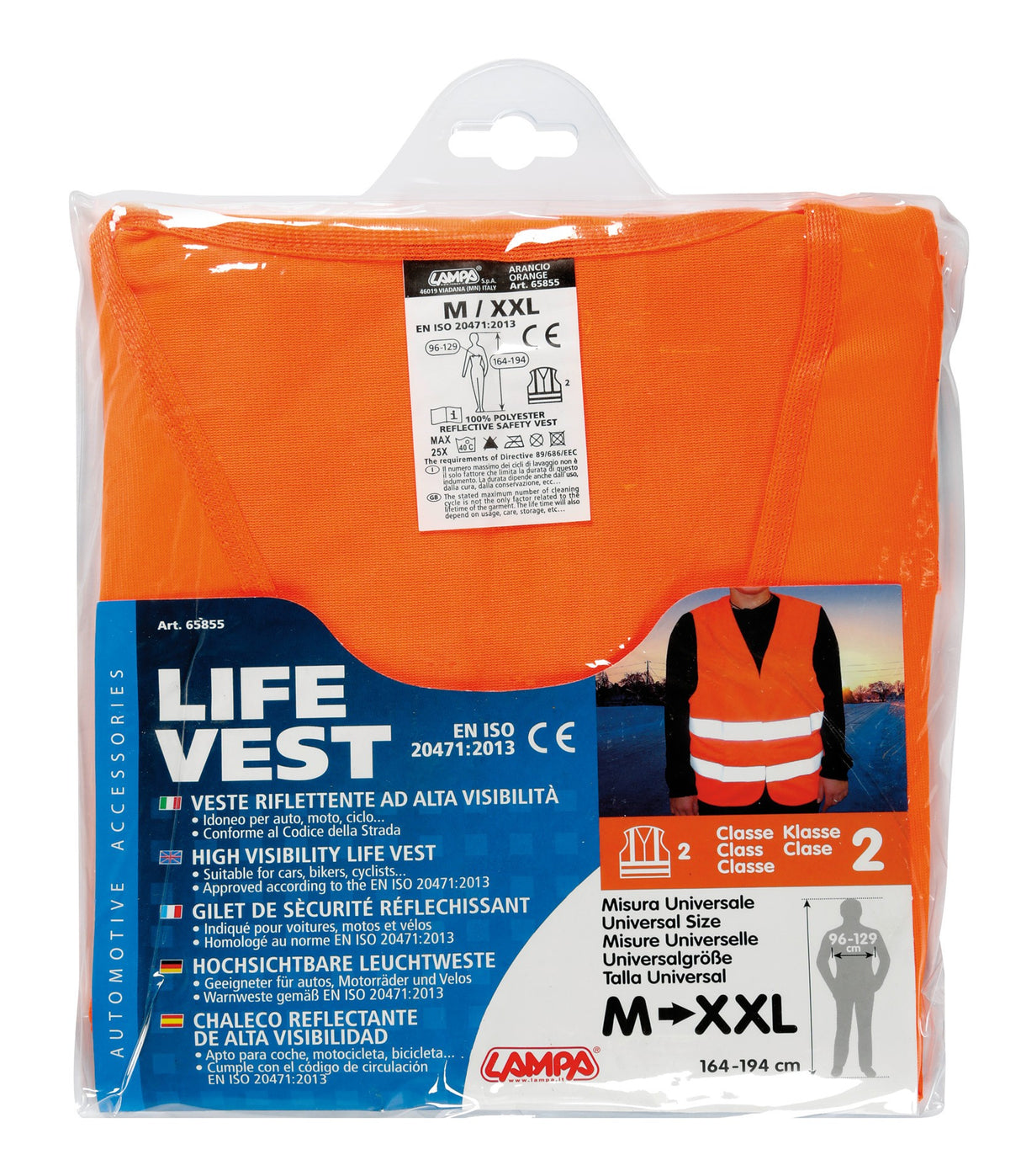 Life-Vest, veste riflettente - Arancio