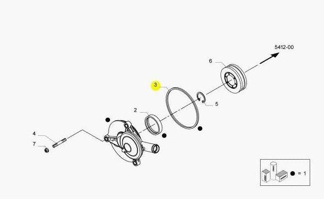 Gommino OR filtro Blow By Iveco