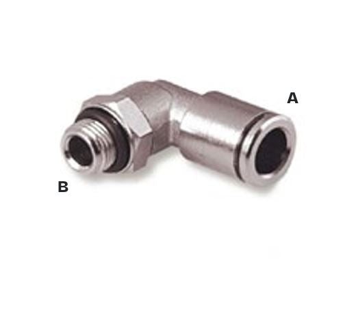 Raccordo girevole 90° T8 G1/4”