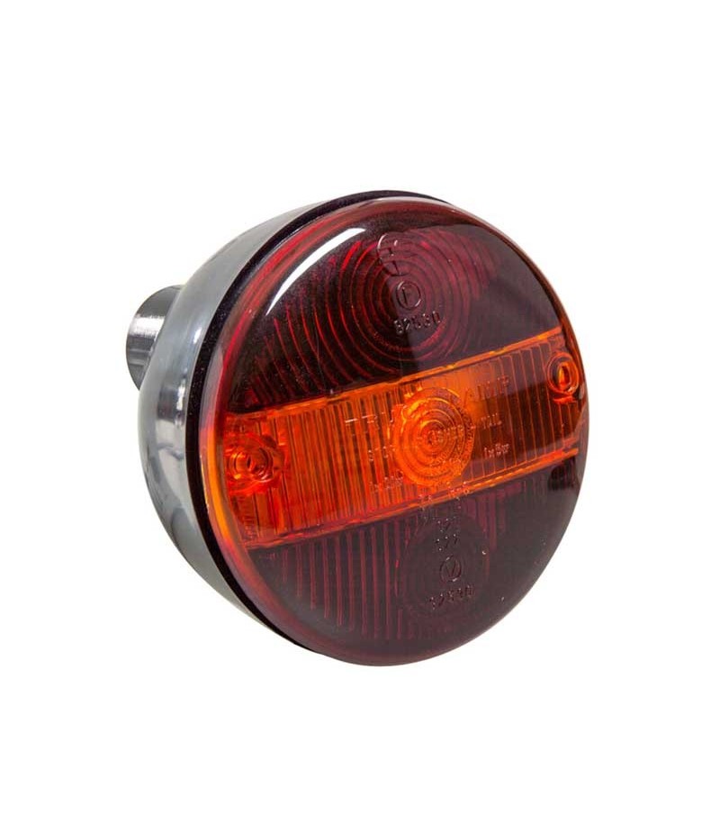 Round headlight 3 functions right/left