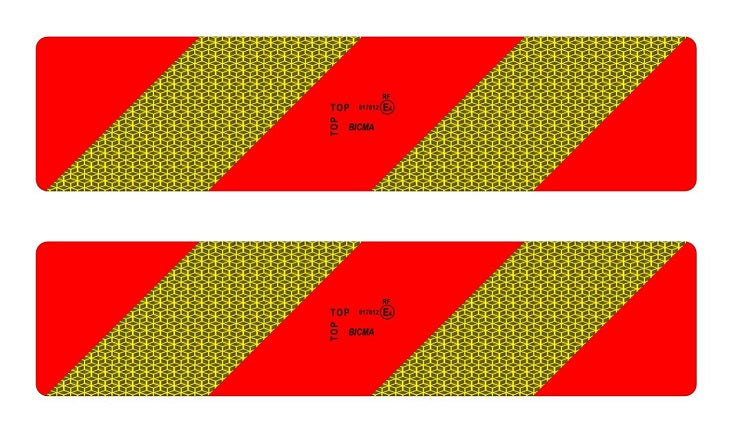 Coppia pannelli riflettenti motrice alluminio