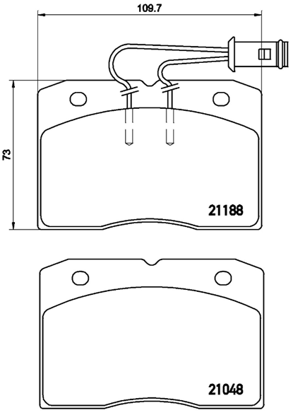 Serie pastiglie freno per Iveco Daily dal 1978 al 1999