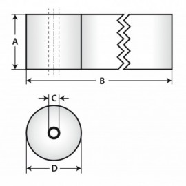 Rotoli carta termica per POS, 10 pz - 55 g/m² - 57 mm x 18 m