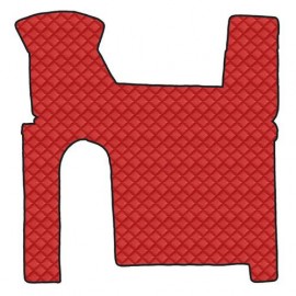 Tappeto centrale in similpelle - Rosso - Man TGX manuale, 2 cassetti
