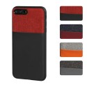 Duo pocket, cover bicolore con inserti metallici - Apple iPhone 7 / 8 - Nero/Rosso