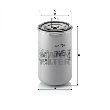 Filtro carburante Iveco (MANN filter)