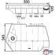 Serbatoio espansione, vaschetta liquido refrigerante Behr per Daf XF105 ( Rif. Daf : 1626237 )