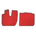 Coppia tappeti in Skeentex - Rosso - compatibile per Iveco S-Way