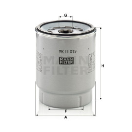 Filtro decantatore gasolio Mann Filter