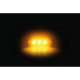 Luce di segnalazione multifunzione a 3 Led, 12/24V - 88x30 mm - Arancio