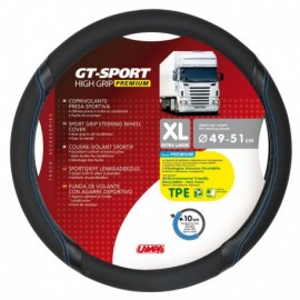 GT-Sport, coprivolante in TPE - XL - Ø 49/51 cm - Nero/Blu