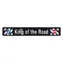 Paraspruzzo lungo in pvc, segnaletica in rilievo - 240x35 cm - Nero - King of the road