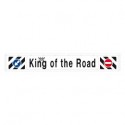 Paraspruzzo lungo in pvc, segnaletica in rilievo - 240x35 cm - Bianco - King of the road