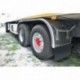 Coppia paraspruzzi camion in PVC nero - 40x30 cm