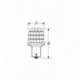 24V Lampada Multi-Led 36 Led - (P21W) - BA15s - 1 pz - D/Blister - Blu