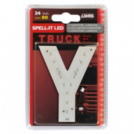Spell-It Led, 90 mm, 24V - Rosso - Y