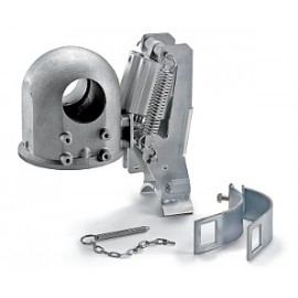 Spegnifiamma automatico verticale in alluminio per scarico 100-135