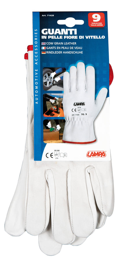 Guanti in pelle fiore di vitello - 9