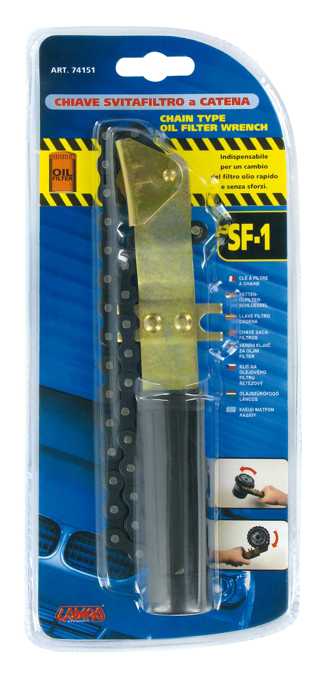 Chiave svitafiltro olio a catena