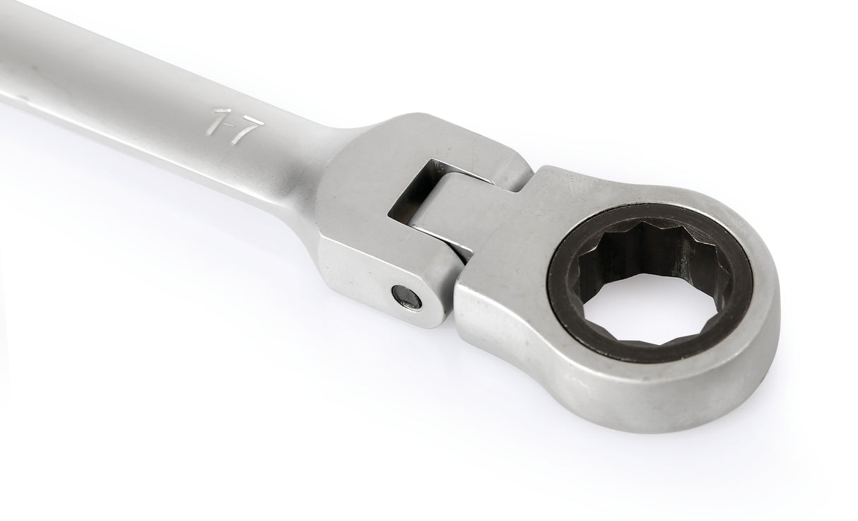 Chiave combinata con cricchetto snodato - 17 mm